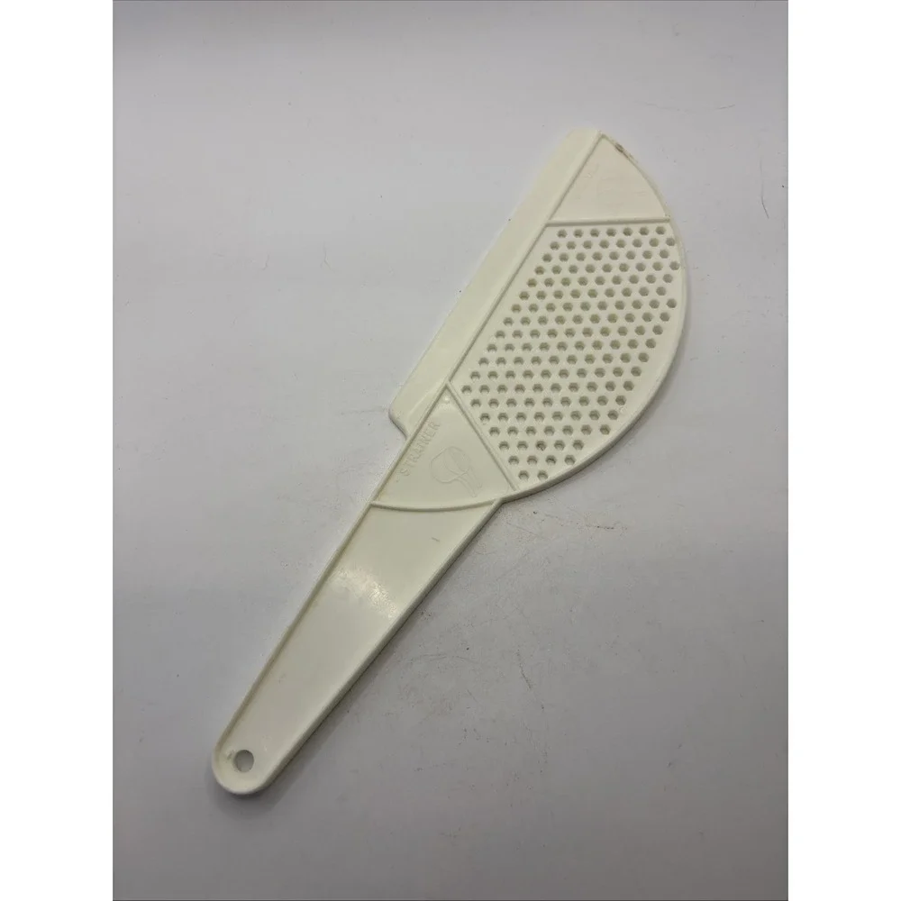 Vtg Foley Plastic White Nylon Spatula Pot Strainer Kitchen Scraper Tool